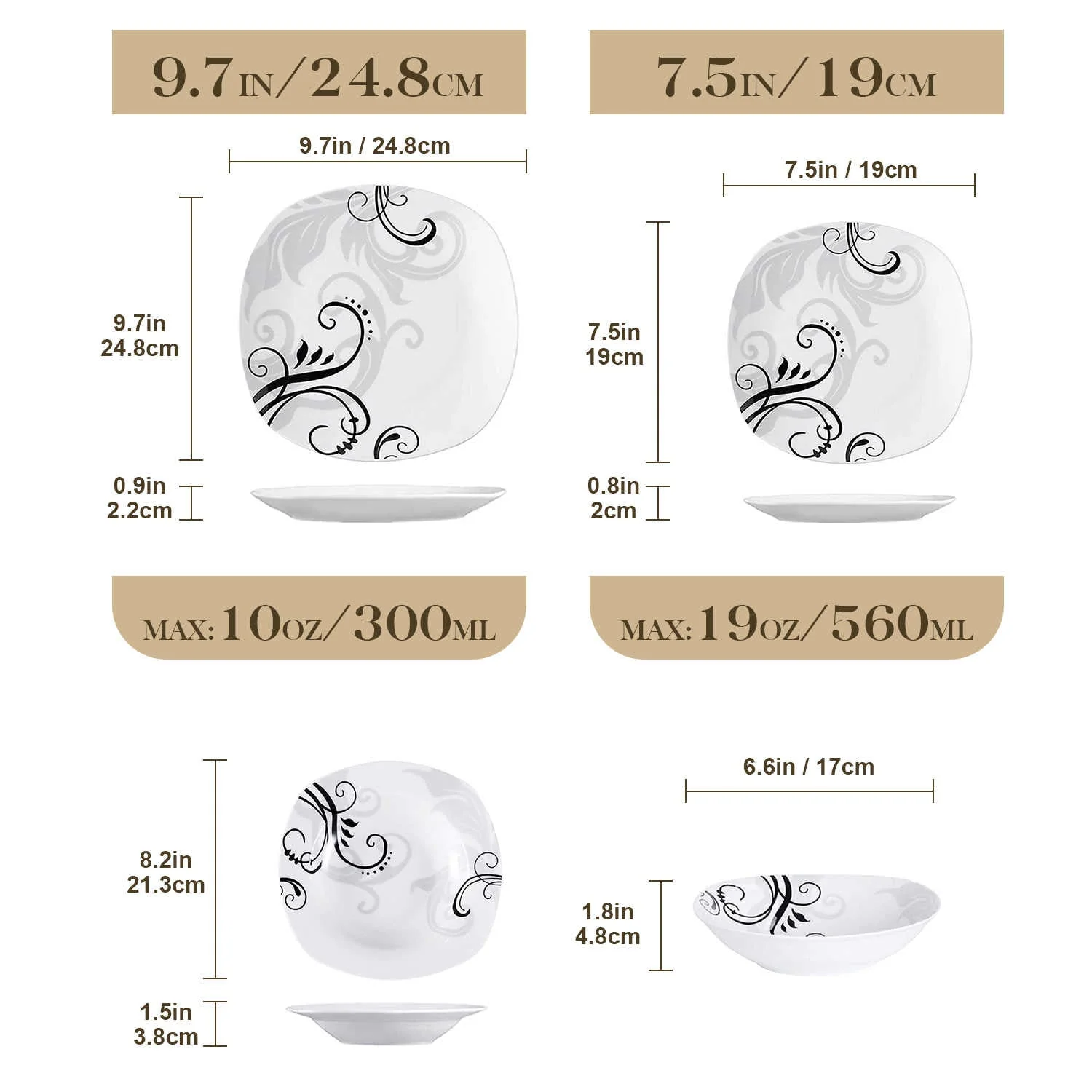 Zoey 24 Piece Dinnerware Set - Image 7