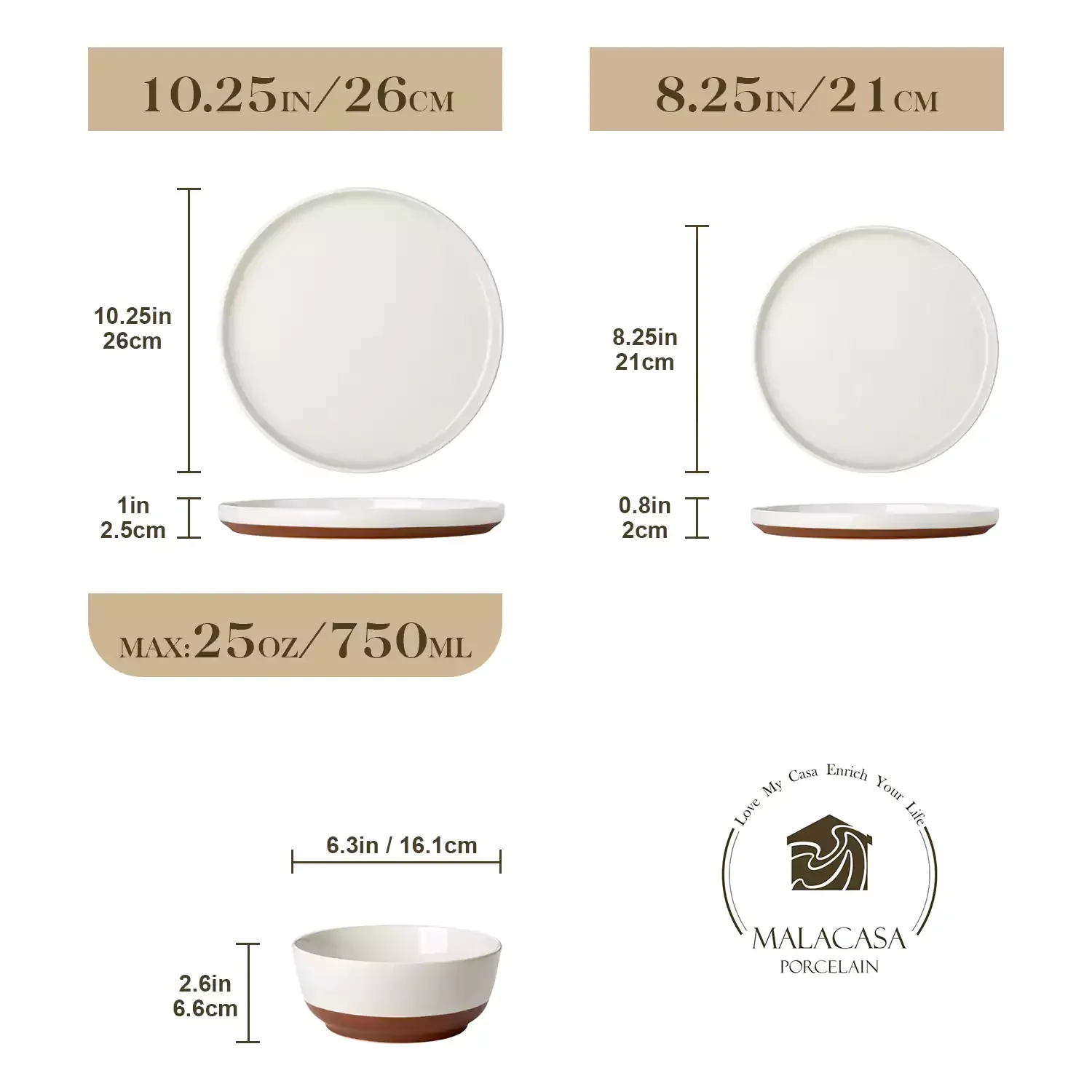 Zora 12 Piece Dinnerware Set - Image 12