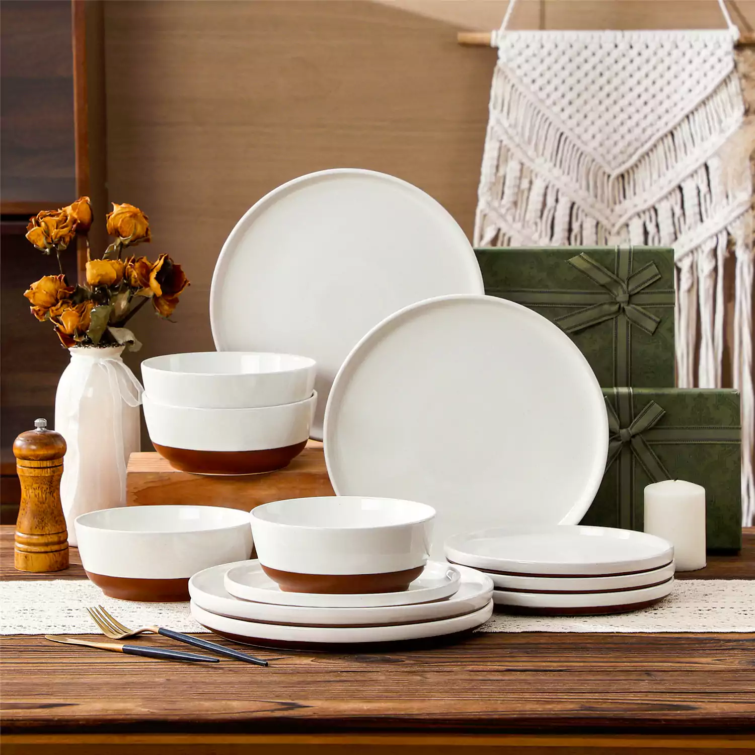 Zora 12 Piece Dinnerware Set - Image 2