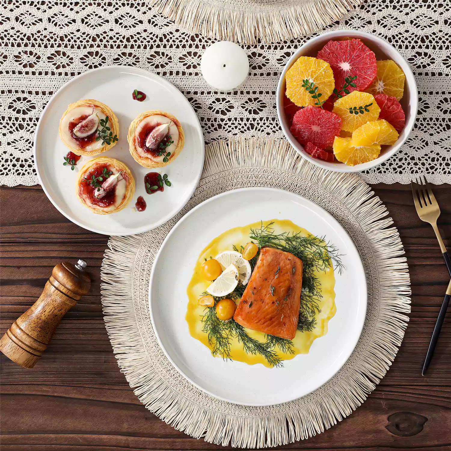Zora 12 Piece Dinnerware Set - Image 6