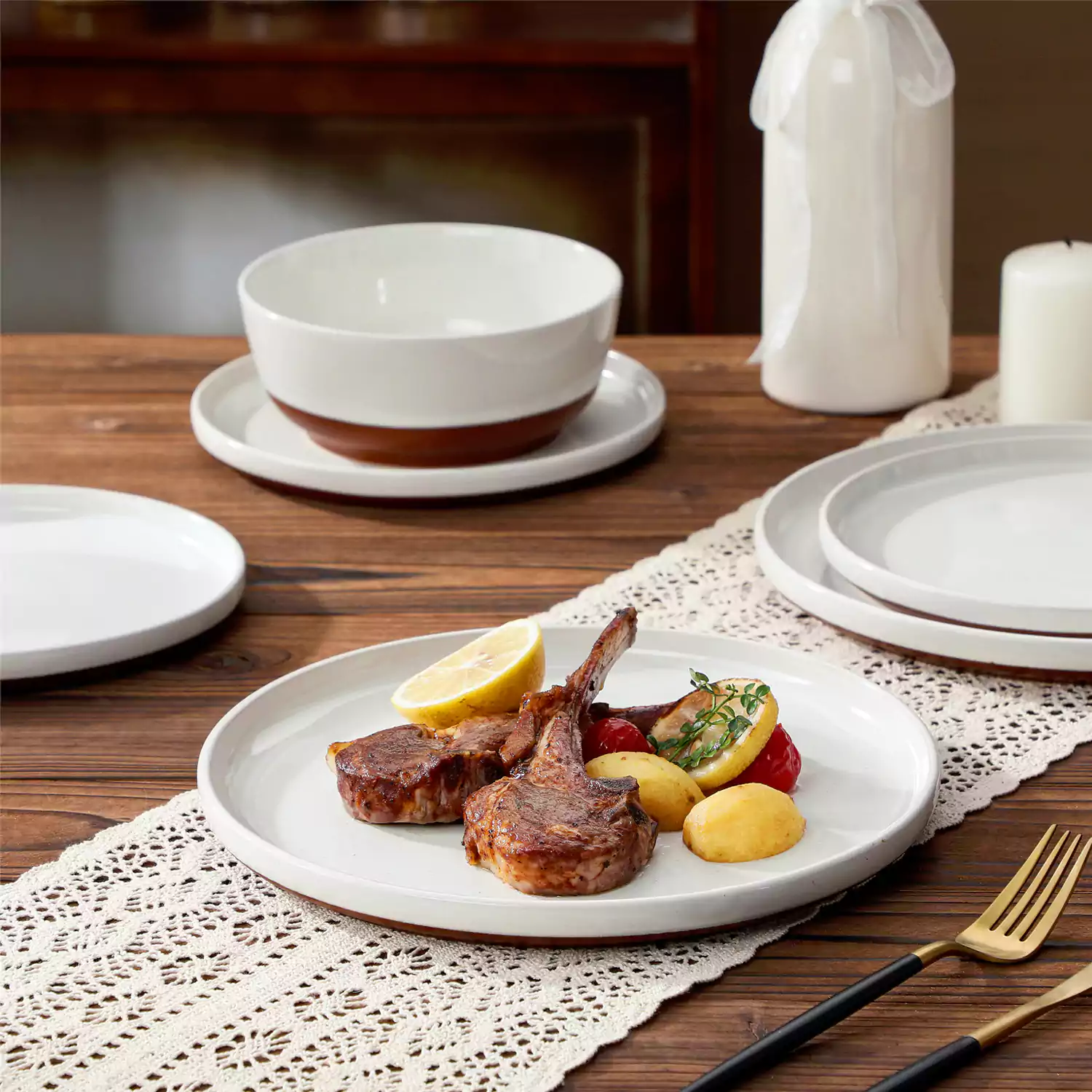 Zora 12 Piece Dinnerware Set - Image 7