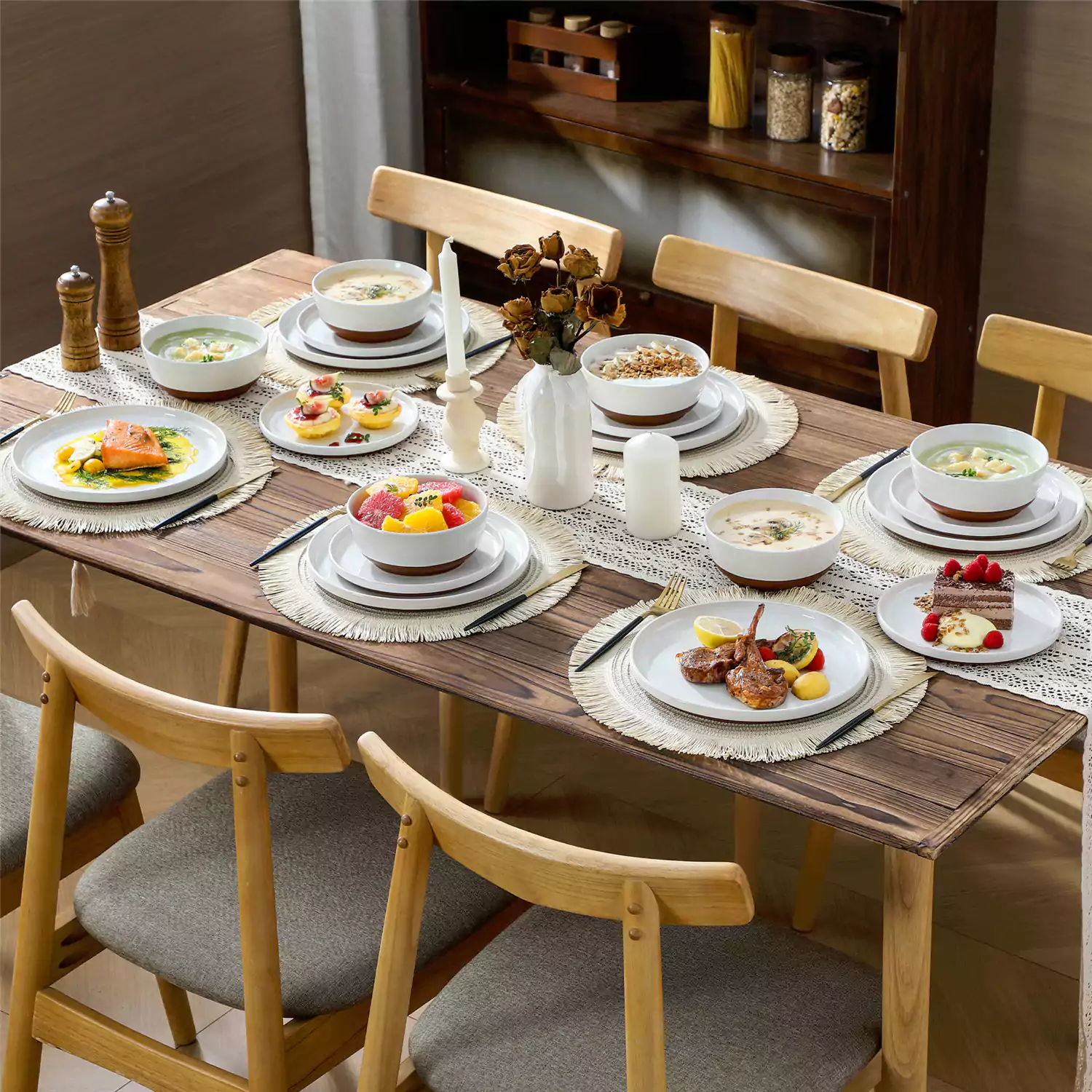 Zora 18 Piece Dinnerware Set - Image 6