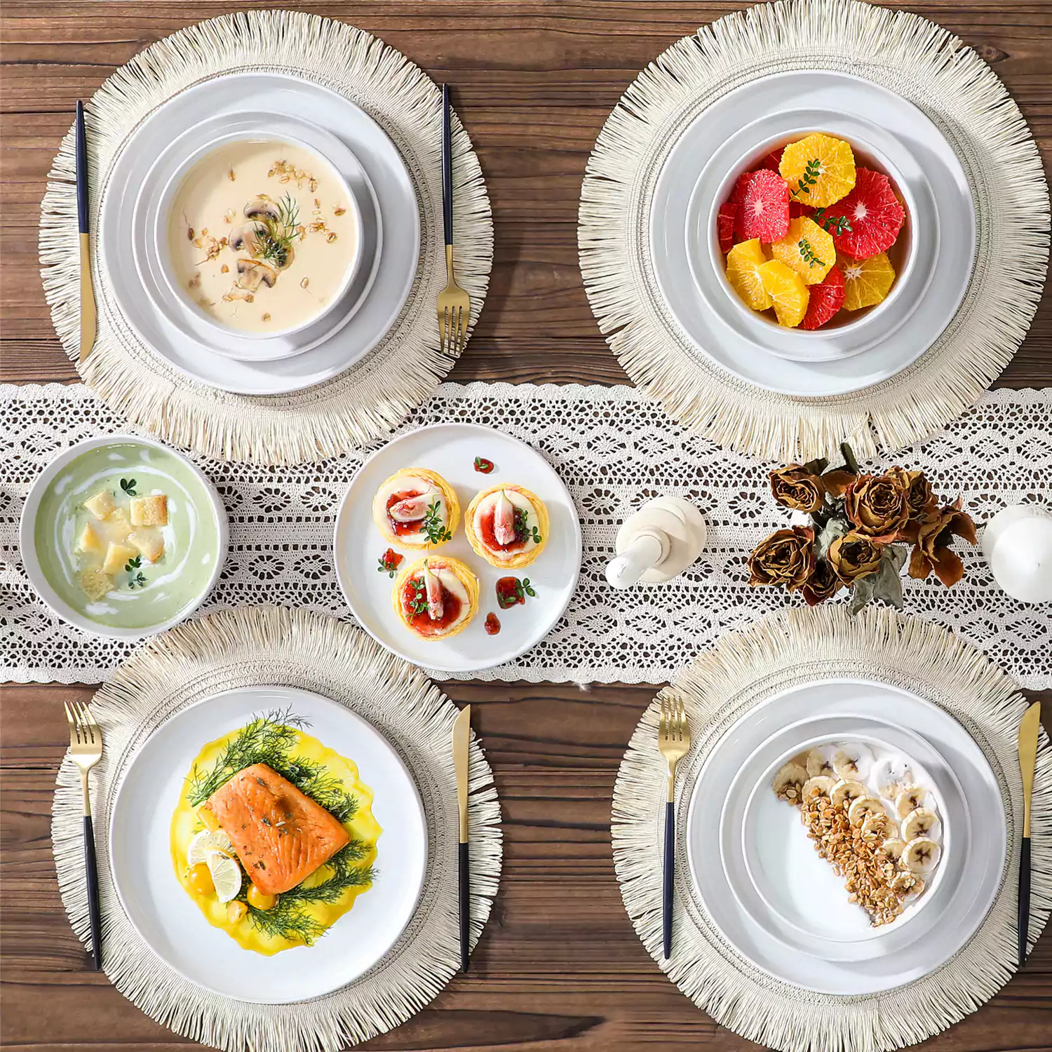 Zora 18 Piece Dinnerware Set - Image 7