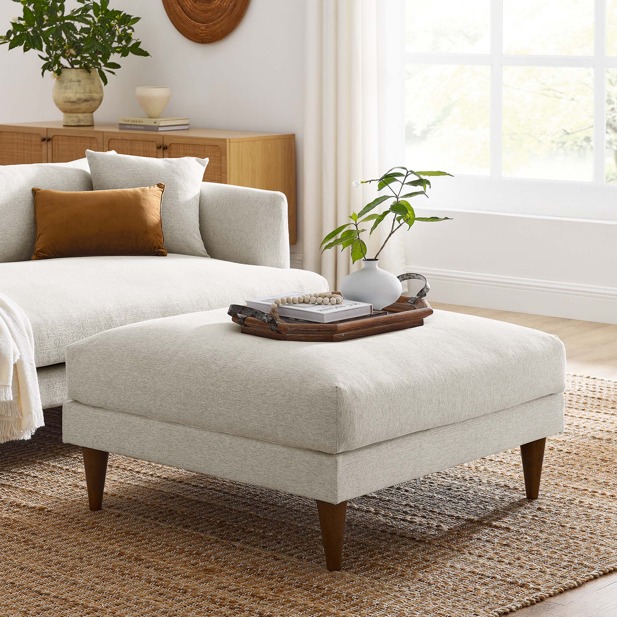 Zoya Down Filled Overstuffed Ottoman by Modway - Image 7