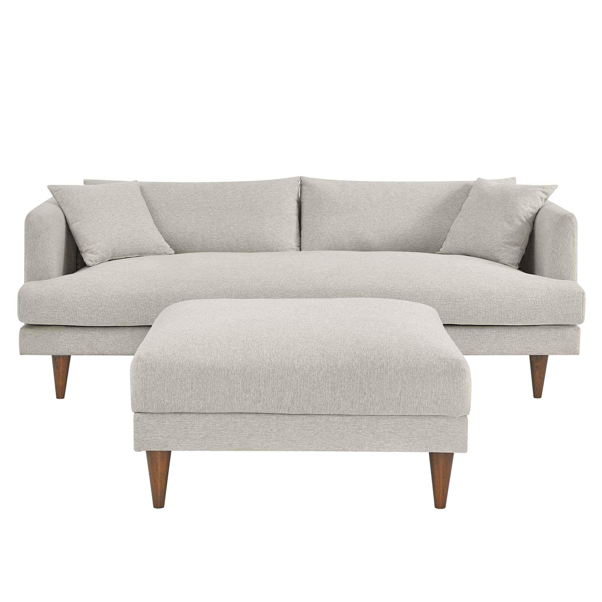 Zoya Down Filled Overstuffed Sofa and Ottoman Set by Modway - Image 5