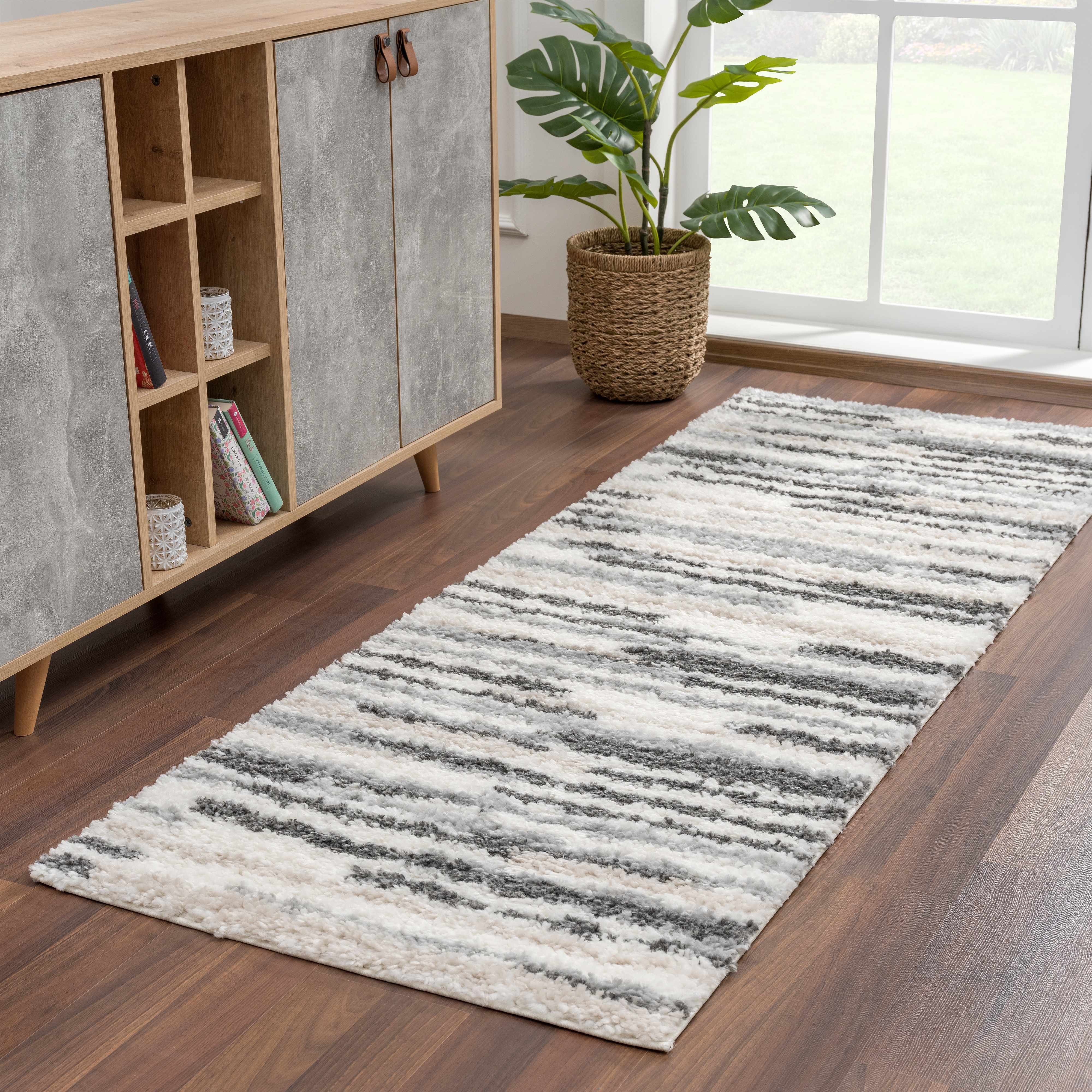 Zoya Irregular Striped Area Rug - Image 9