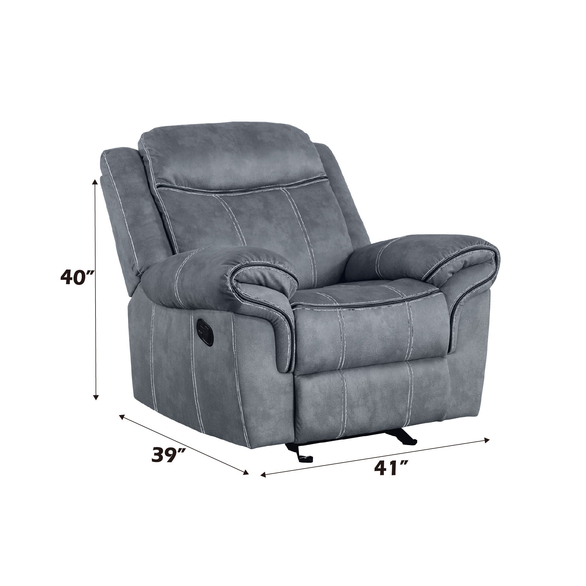 Zubaida - Two Tone Glider Recliner - Image 3