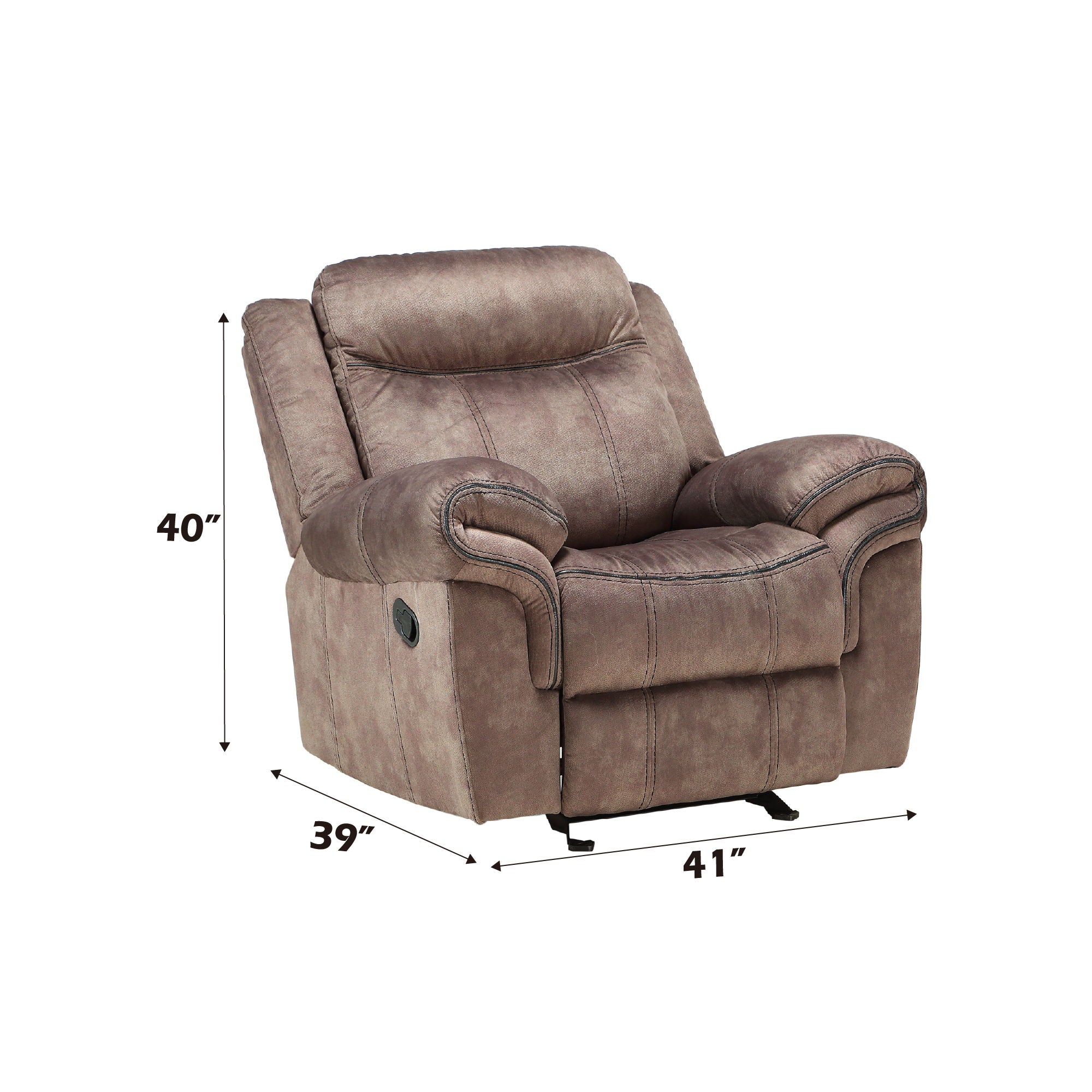 Zubaida - Two Tone Glider Recliner - Image 6