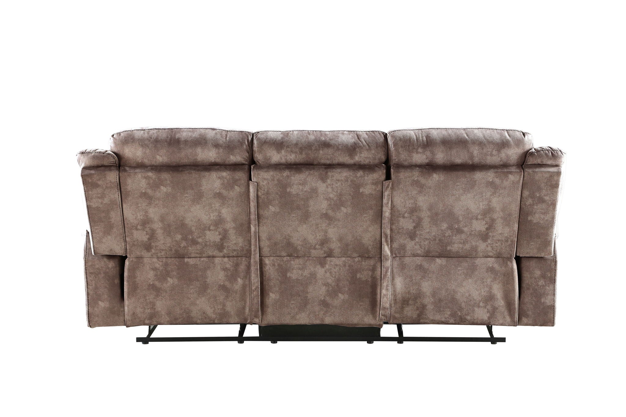 Zubaida - Two Tone Recliner Sofa With USB Port Drop Down Table - Image 4
