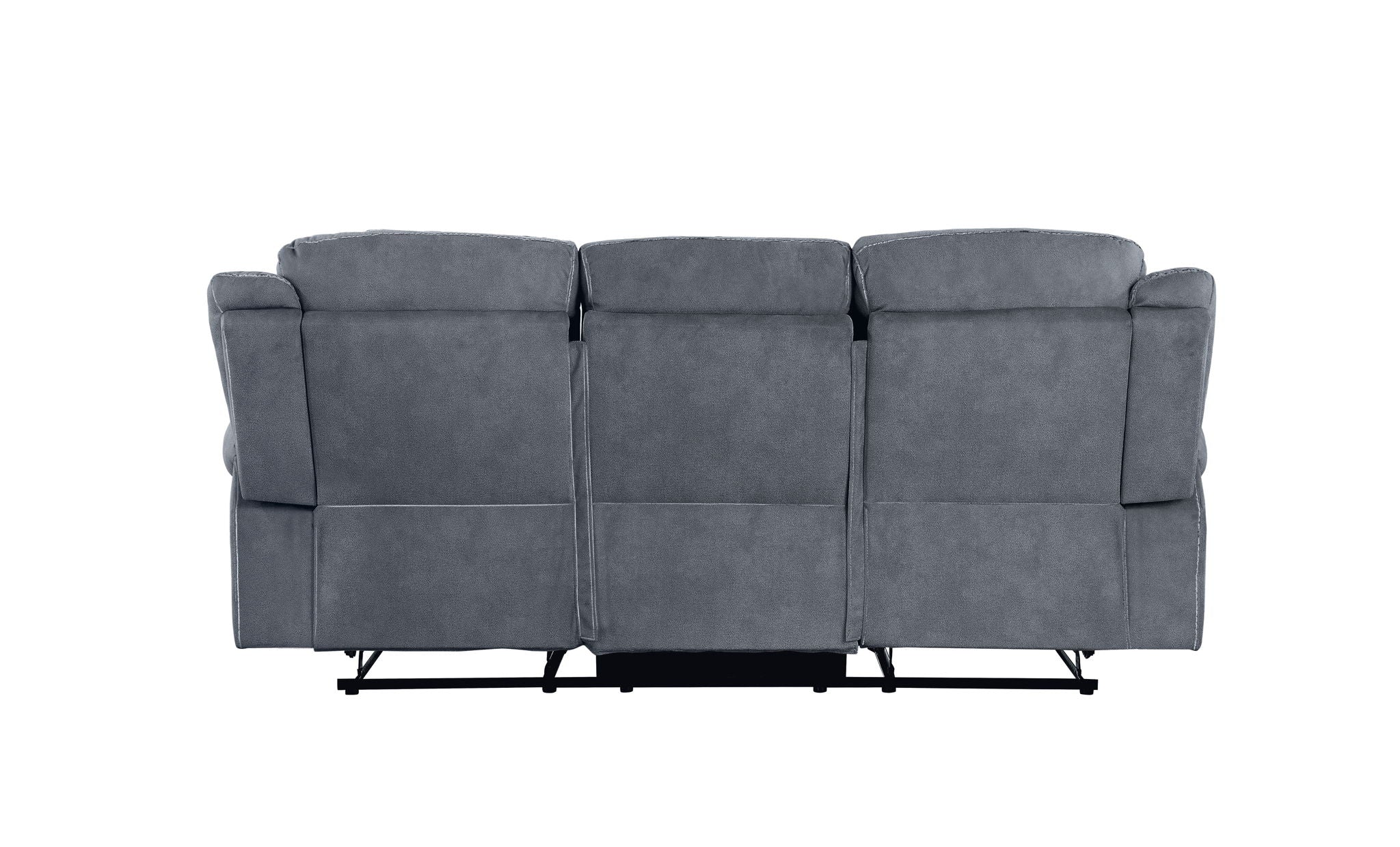Zubaida - Two Tone Recliner Sofa With USB Port Drop Down Table - Image 6