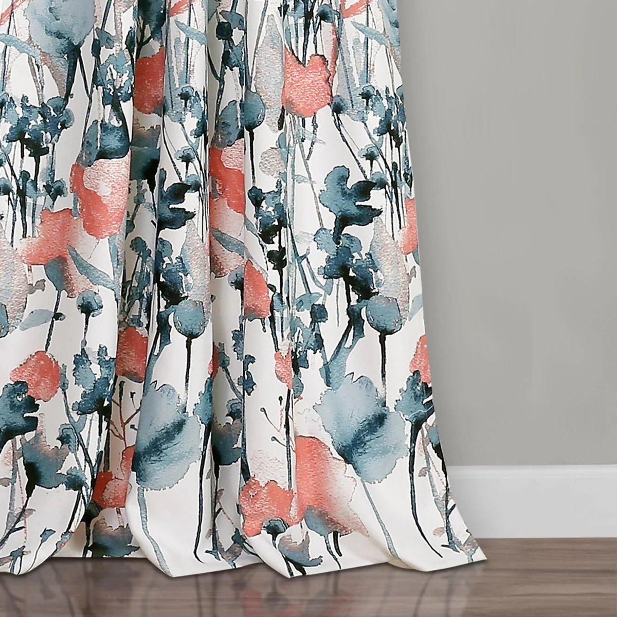Zuri Flora Light Filtering Window Curtain Panel Set - Image 13