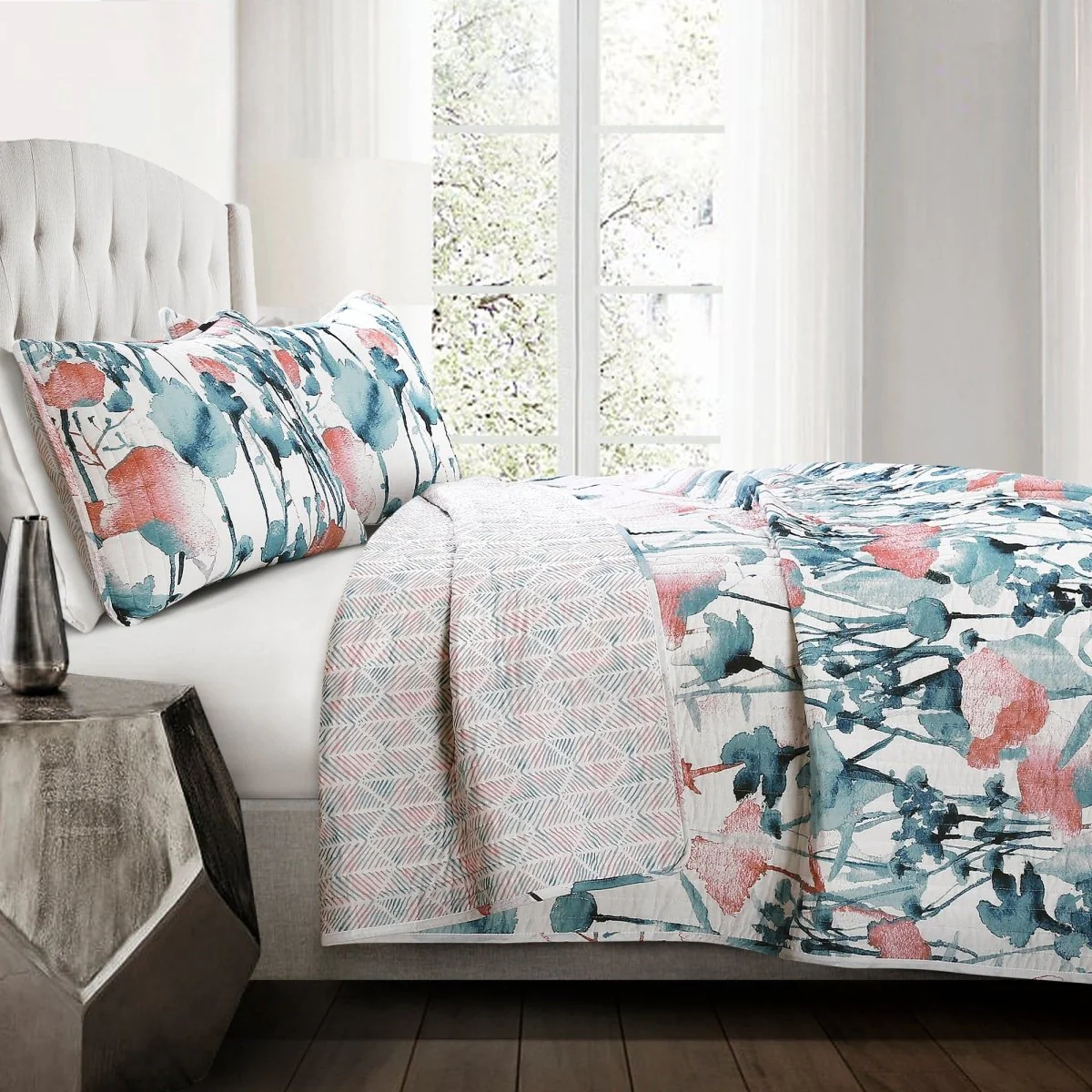 Zuri Flora Quilt 3 Piece Set - Image 2