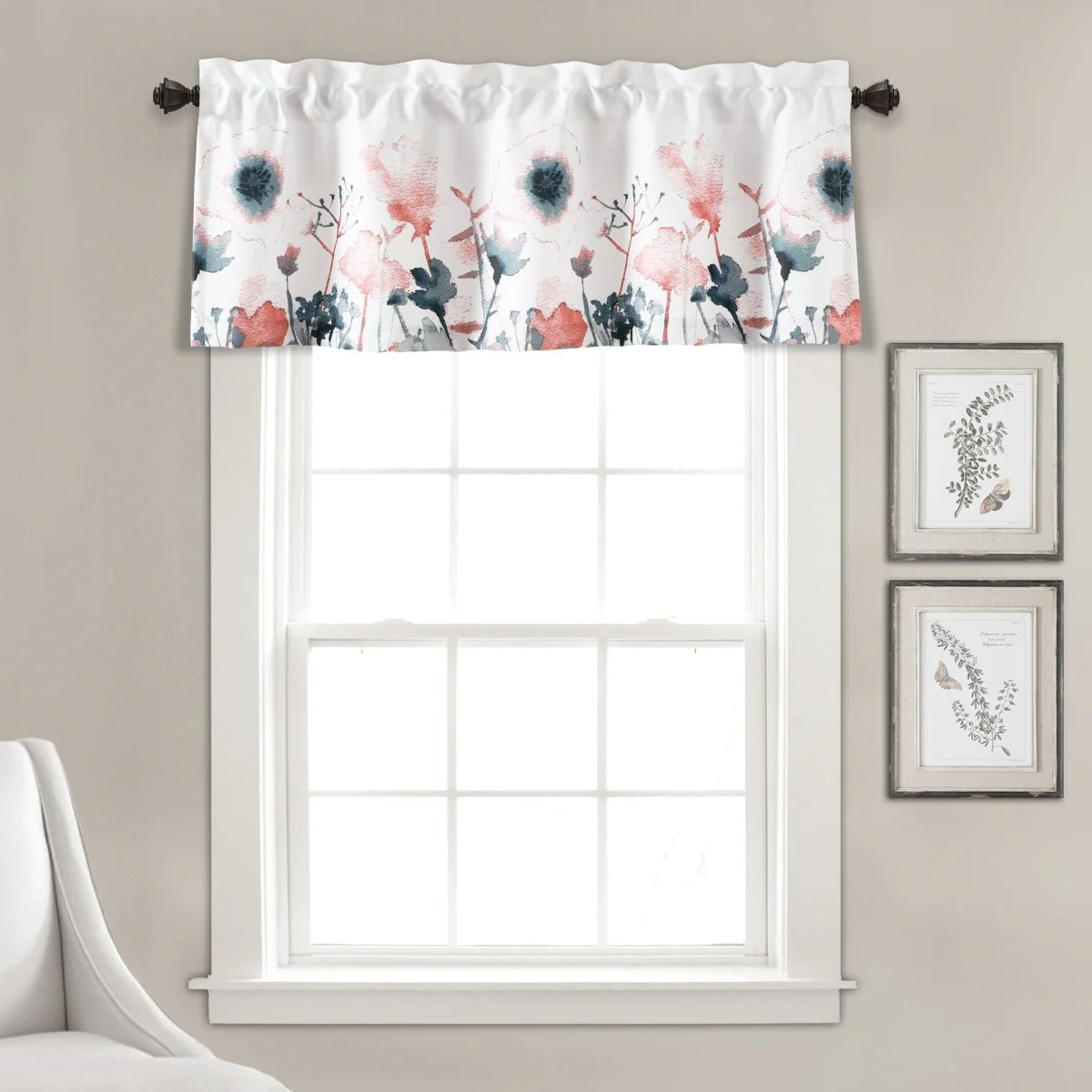 Zuri Flora Watercolor Valance - Image 2