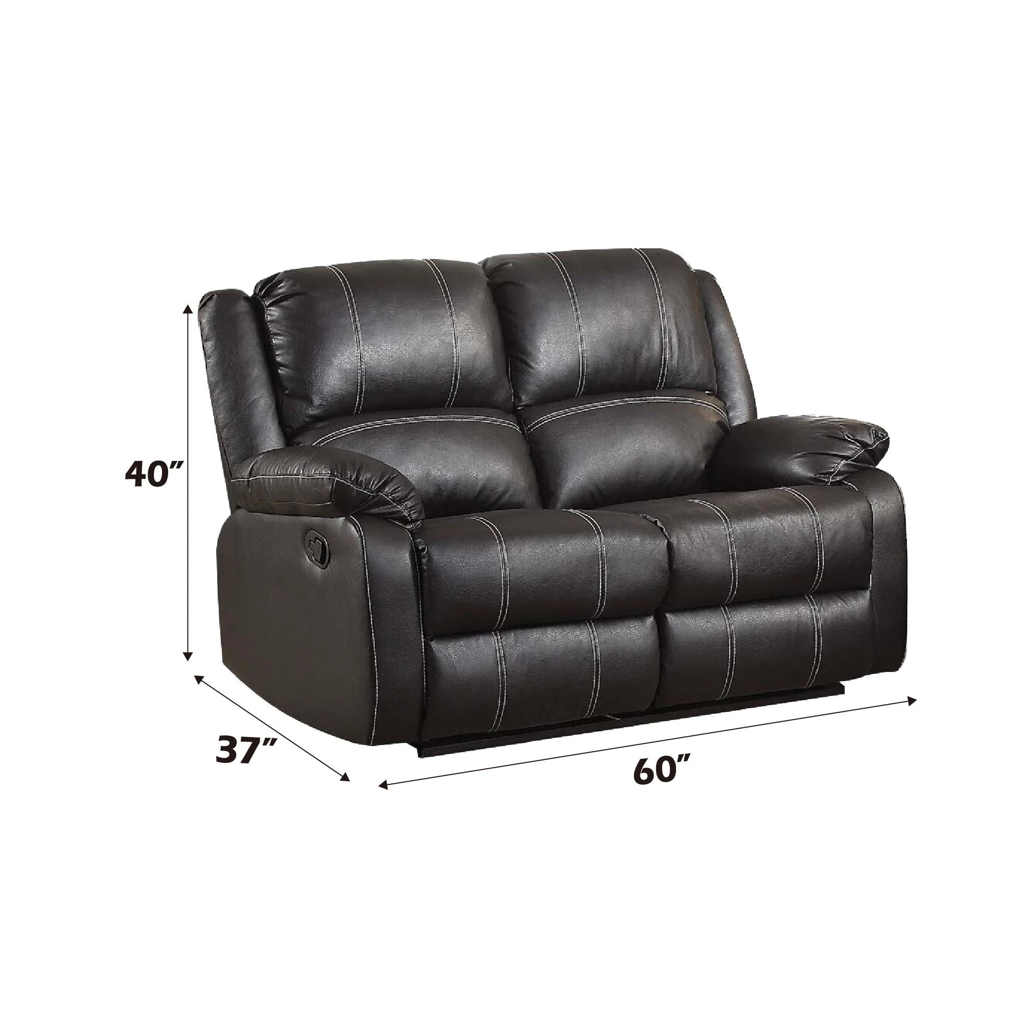 Zuriel - Synthetic Recliner Loveseat - Image 5